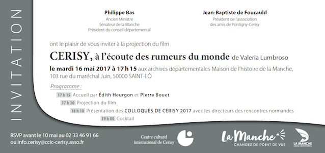 Invitation Archives (16 mai 2017)