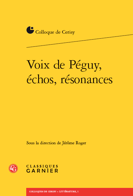 Voix de Pguy, chos, rsonances